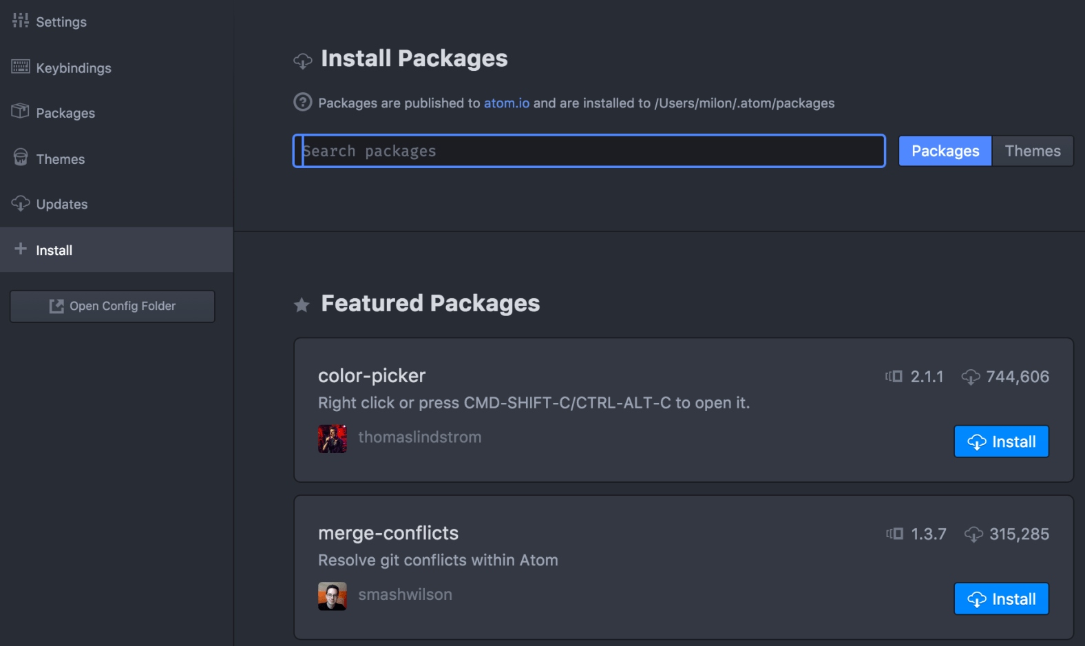 Install Packages