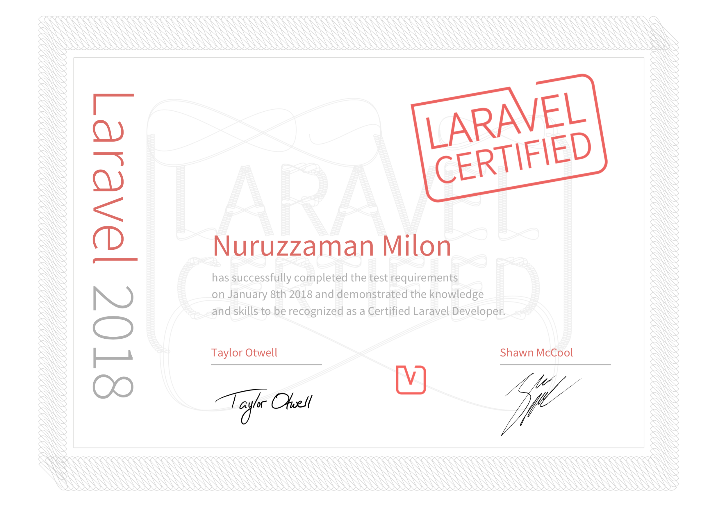 Certified Laravel Developer