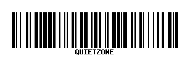 CODE 128 with quiet-zone padding